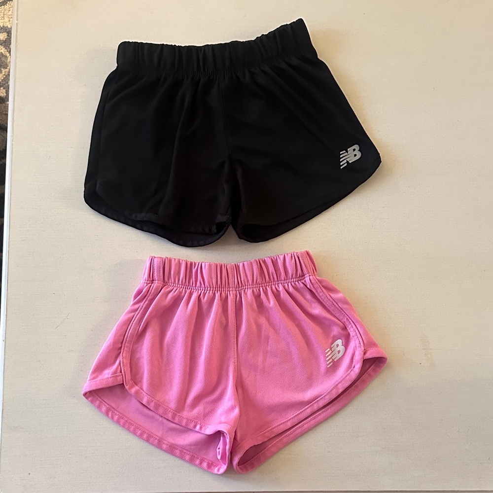 New Balance Black and Pink Shorts Set